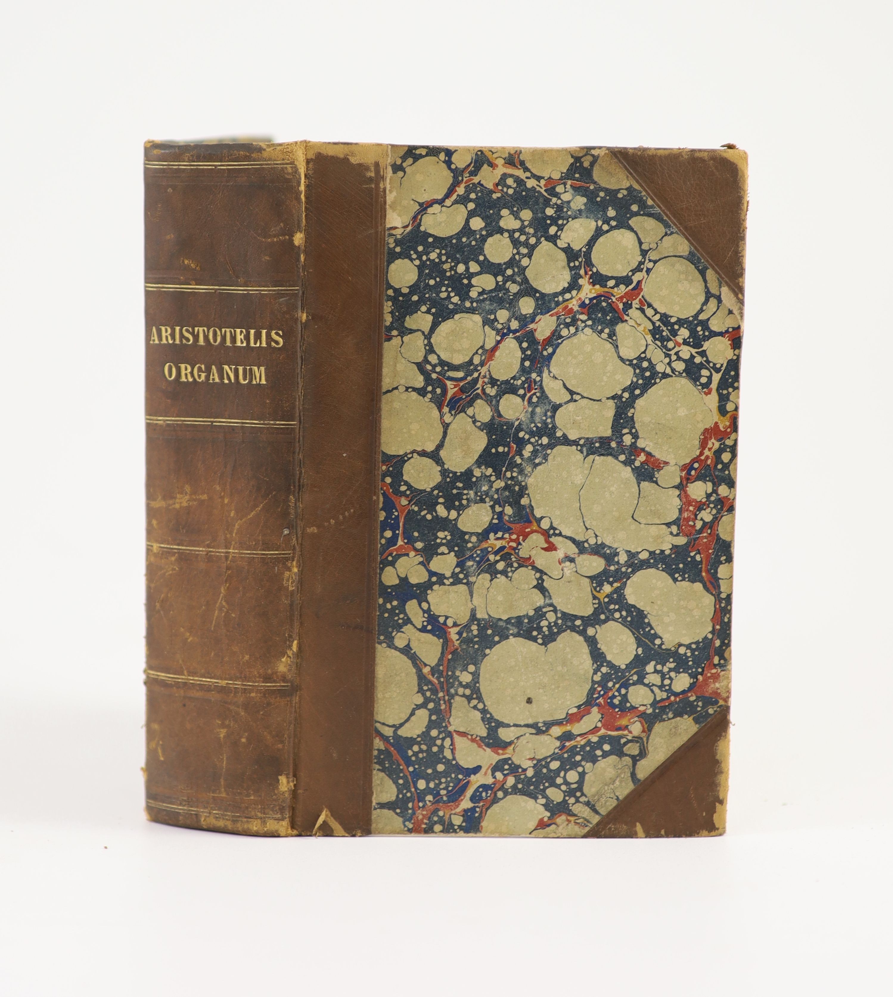 Aristotle. Stagiritae Peripateticorum Principis Organum ... (Part I only), engraved diagrams